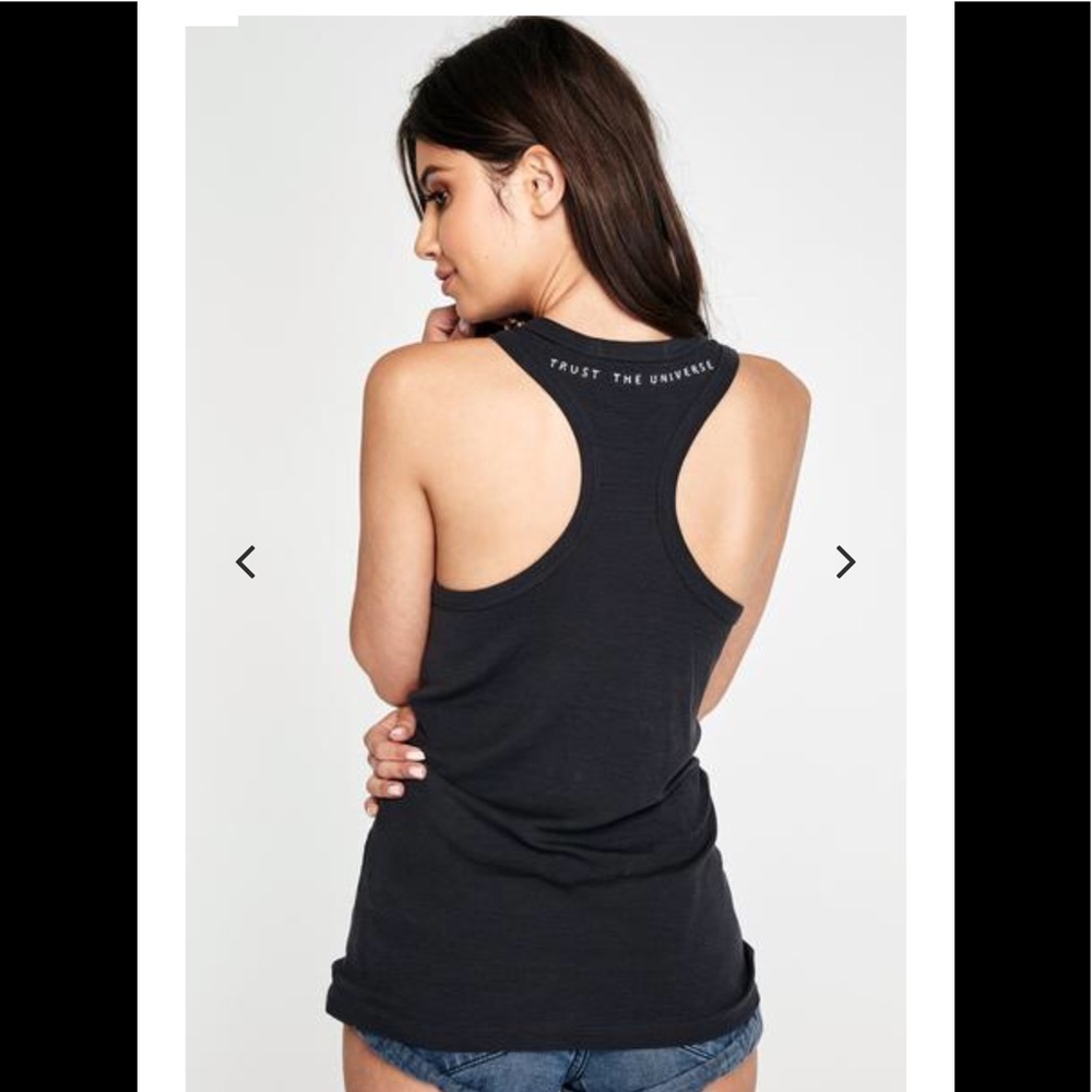 Spiritual gangster racerback tank Trust the Universe